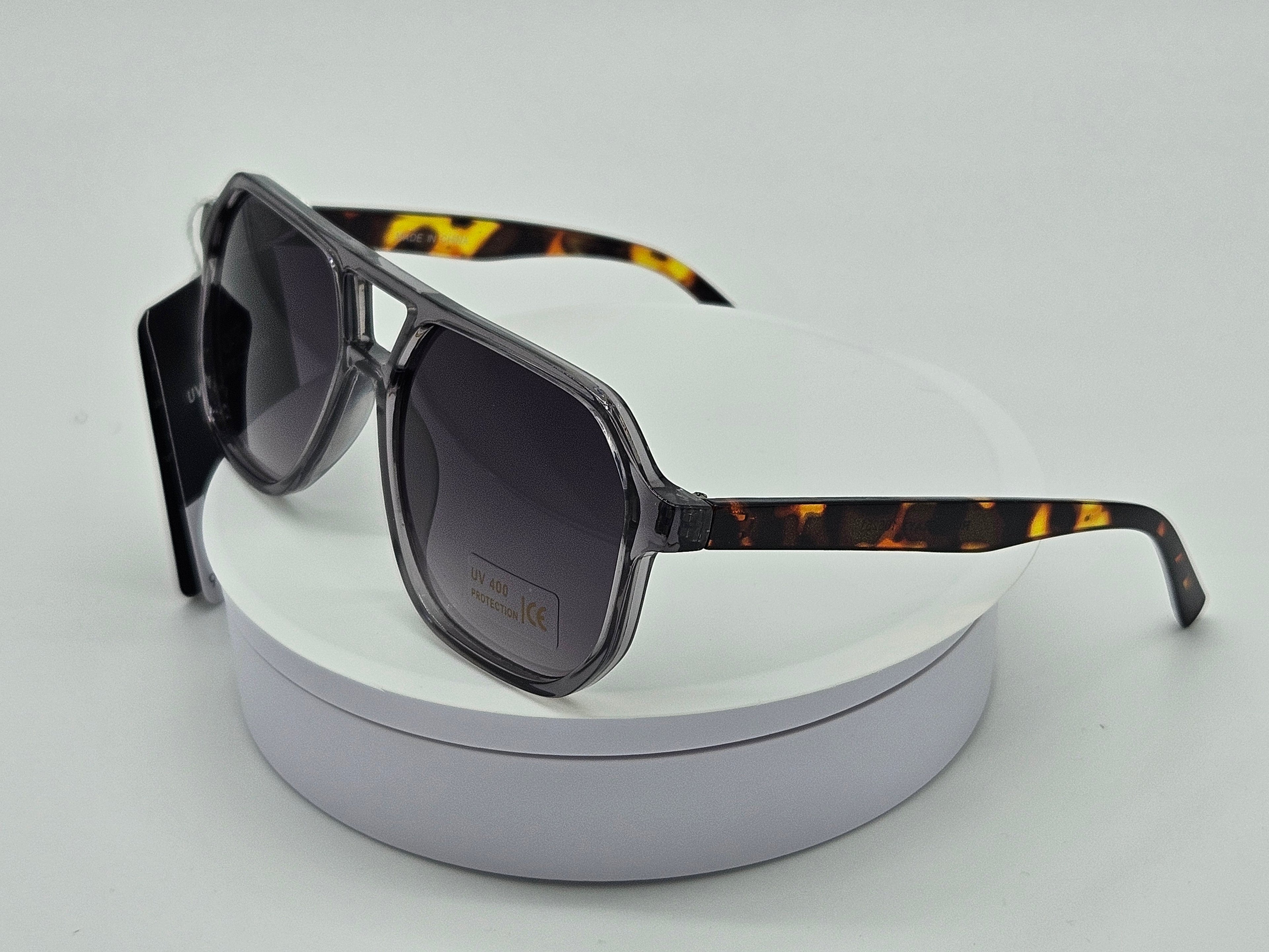 Royal Rayz Smoke Aviator Sunglasses – Smoke Grey, Purple-Grey Gradient Lens
