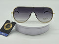 Royal Rayz Gold Shield Sunglasses – Gold, Smoke Gradient Lens