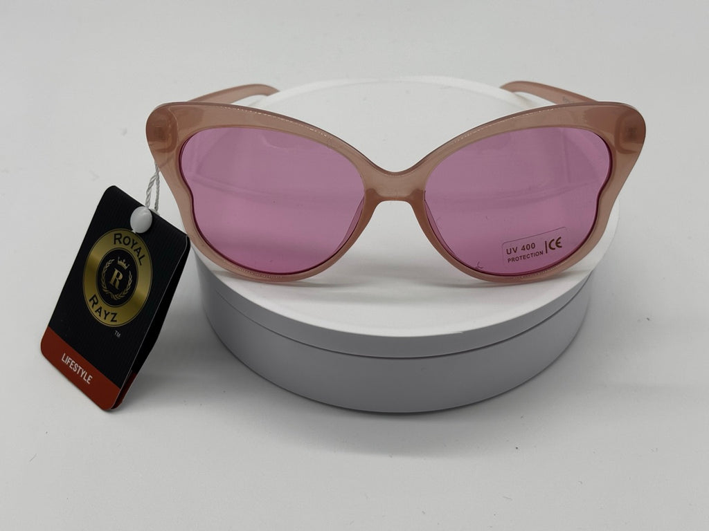 Royal Rayz Blush Cat-Eye Sunglasses – Blush Pink, Pink Lens