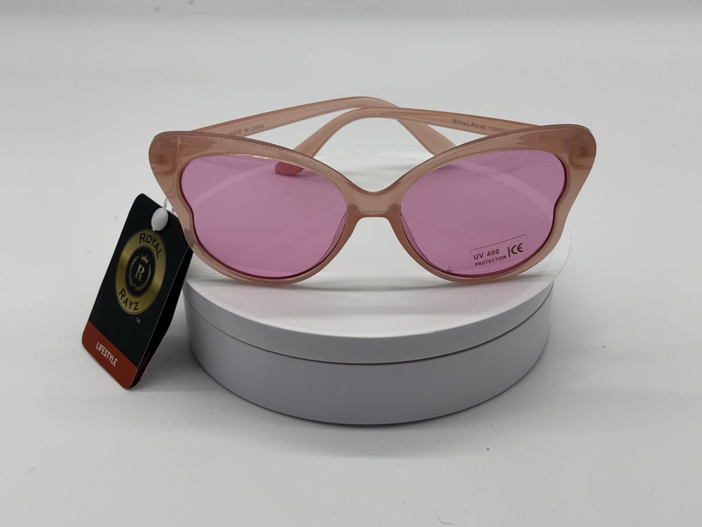 Royal Rayz Blush Cat-Eye Sunglasses – Blush Pink, Pink Lens