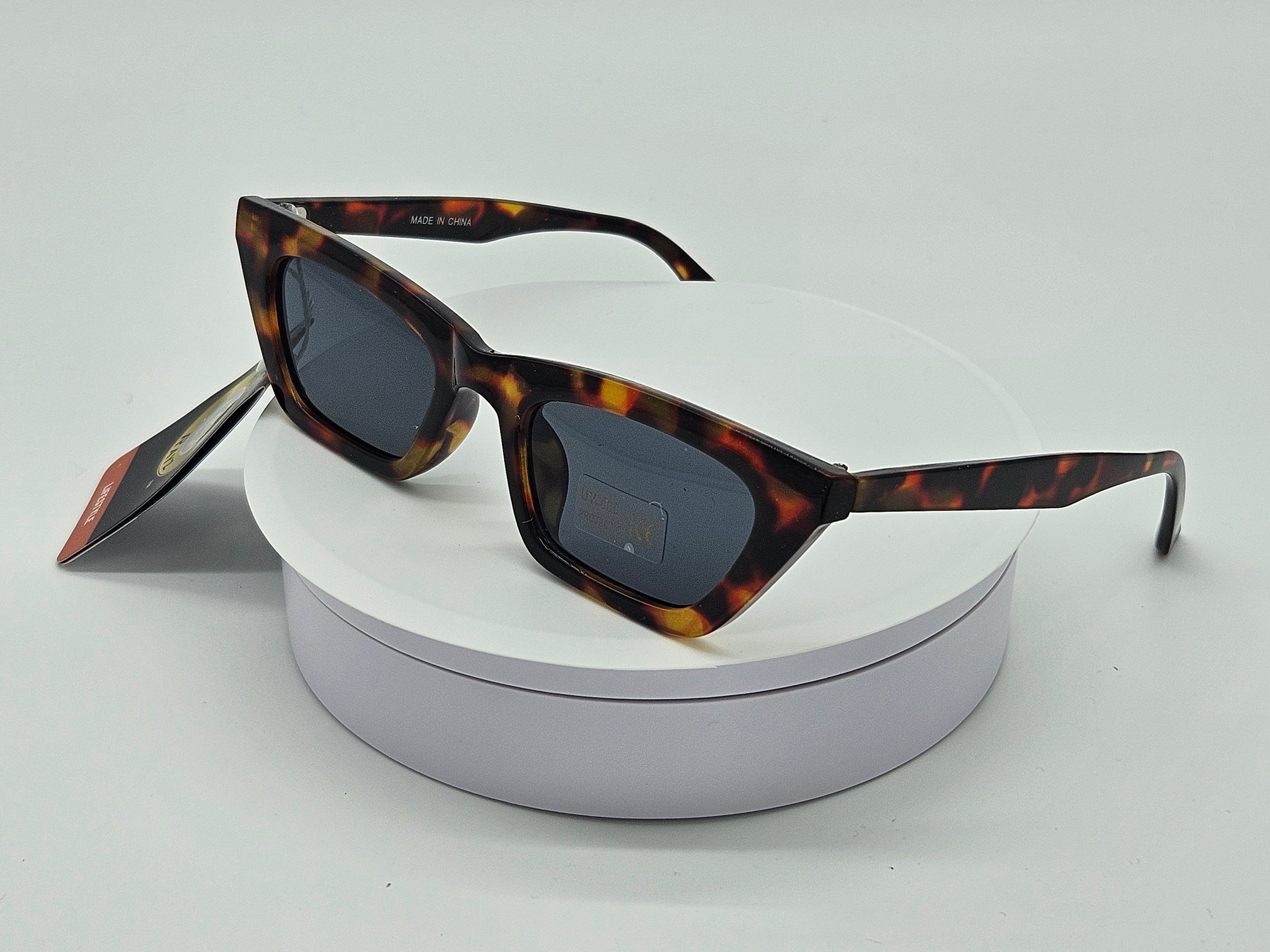 Royal Rayz Sharp Cat-Eye Sunglasses – Tortoiseshell, Grey Lens