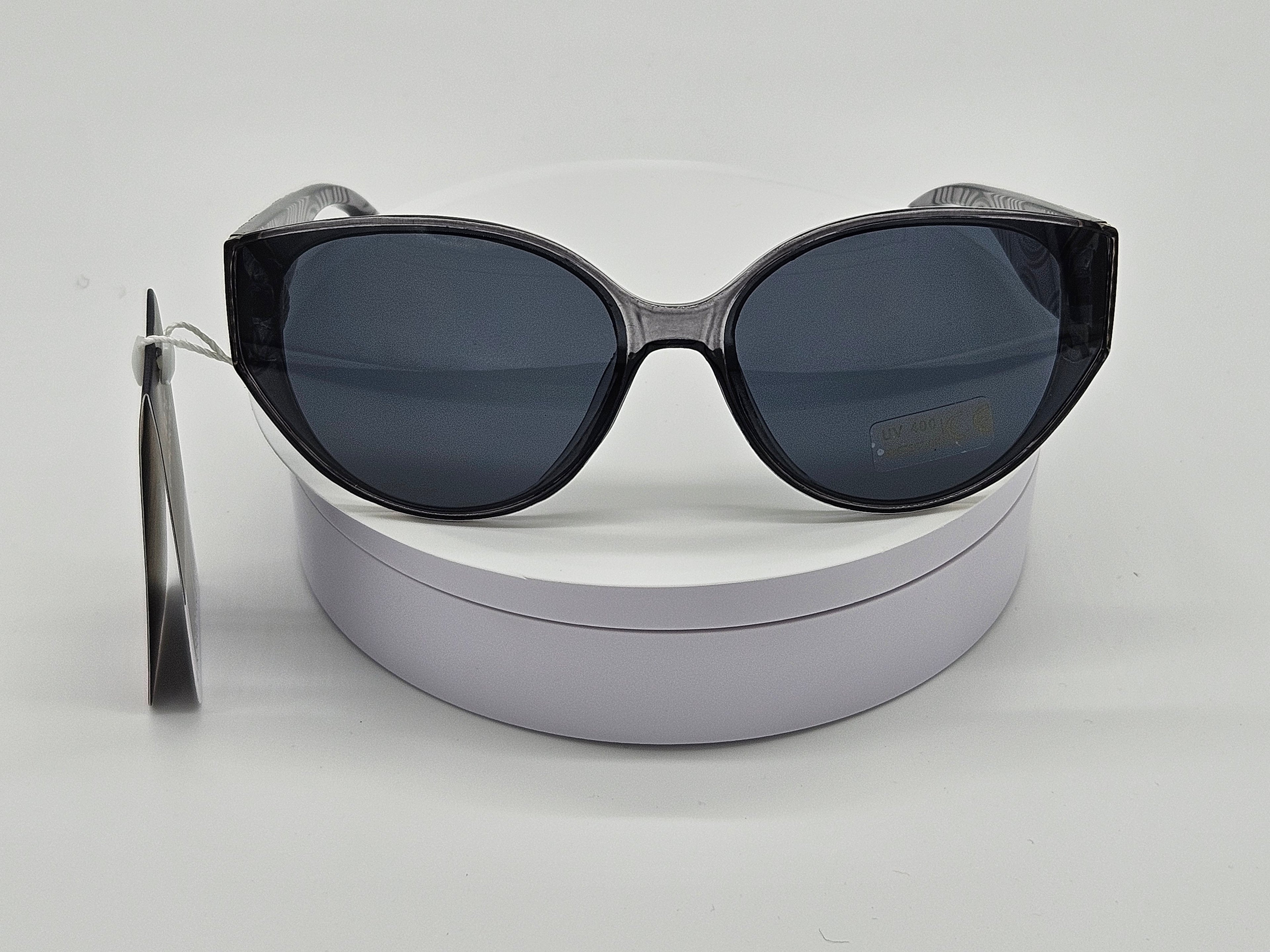 Royal Rayz Swirl Cat-Eye Sunglasses – Smoke Grey, Grey Lens