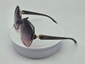 Royal Rayz Ombre Oversized Sunglasses – Smoke Grey, Grey-Pink Gradient Lens