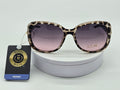 Royal Rayz Leopard Cat-Eye Sunglasses – Leopard Print, Grey-Pink Gradient Lens