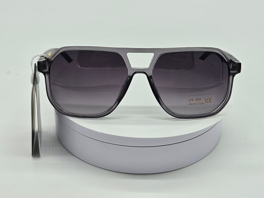 Royal Rayz Smoke Aviator Sunglasses – Smoke Grey, Purple-Grey Gradient Lens