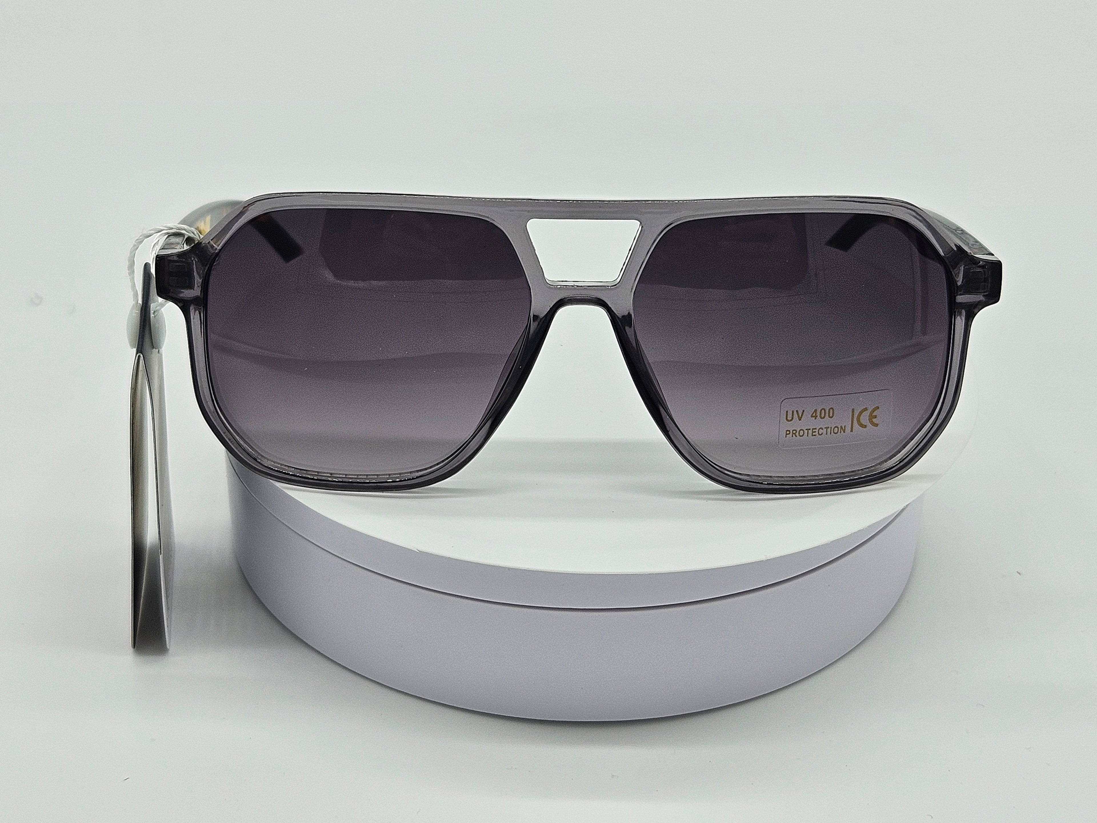Royal Rayz Smoke Aviator Sunglasses – Smoke Grey, Purple-Grey Gradient Lens