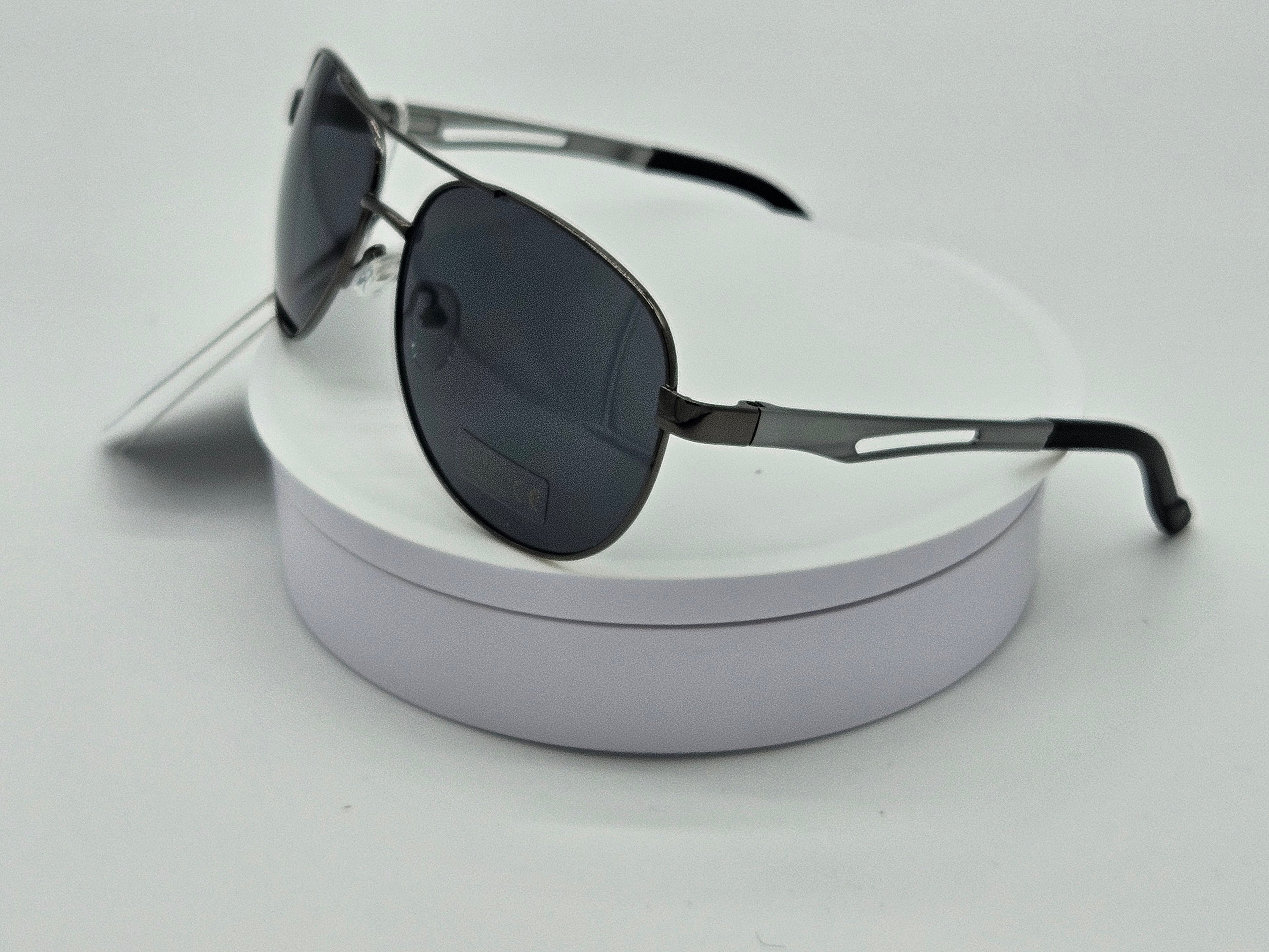 Royal Rayz Vented Aviator Sunglasses – Gunmetal, Grey Lens