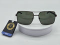 Royal Rayz Textured Aviator Sunglasses – Brown, Olive Green Lens