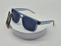 Royal Rayz Clear Blue Flat-Top Sunglasses – Transparent Blue, Navy Lens