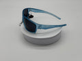 Royal Rayz Frosted Wrap Sunglasses – Steel Blue, Smoke Lens