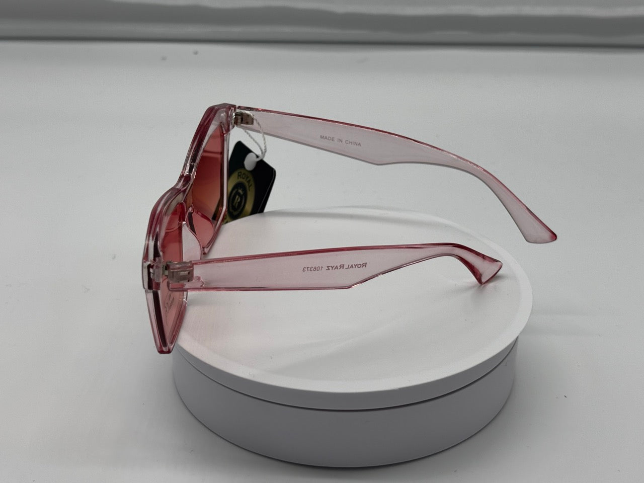 Blush Pink Shield Sunglasses