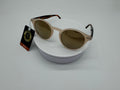 Blush Round Sunglasses with Tortoiseshell Temples