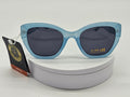 Pastel Blue Glitter Cat-Eye Sunglasses