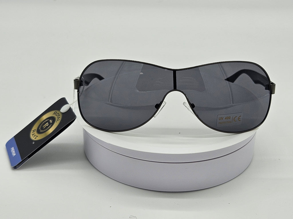 Gunmetal Shield Sunglasses