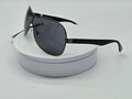 Gunmetal Shield Sunglasses