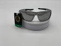 Grey Sport Wraparound Sunglasses with Mirror Lens