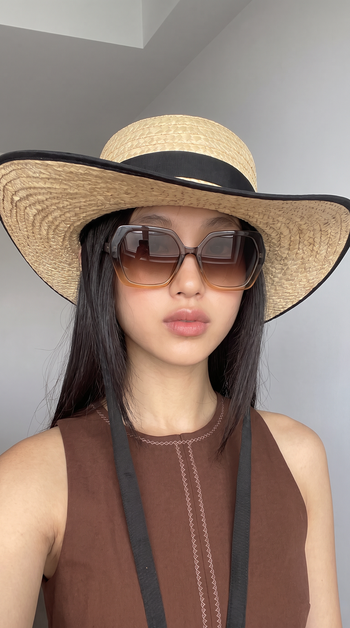 Royal Rayz Ombre Cat-Eye Sunglasses – Grey-Amber, Brown Gradient Lens