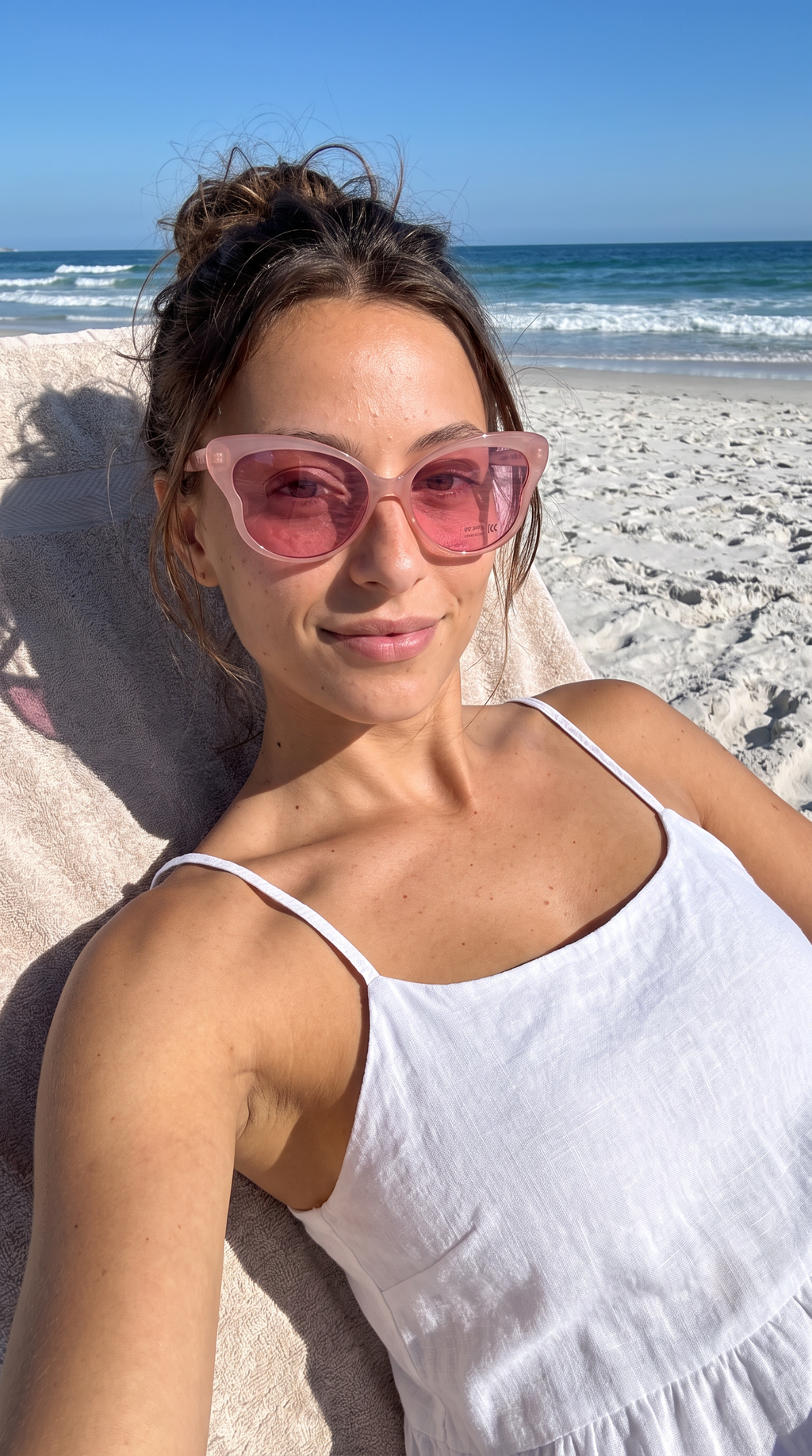 Royal Rayz Blush Cat-Eye Sunglasses – Blush Pink, Pink Lens