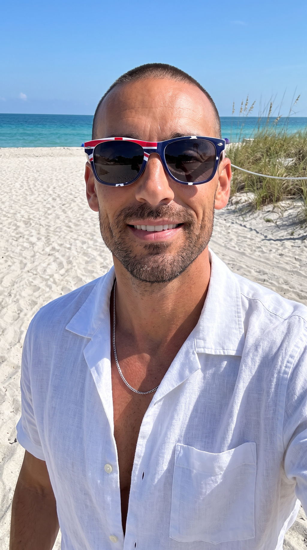 Australian Flag Print Wayfarer Sunglasses