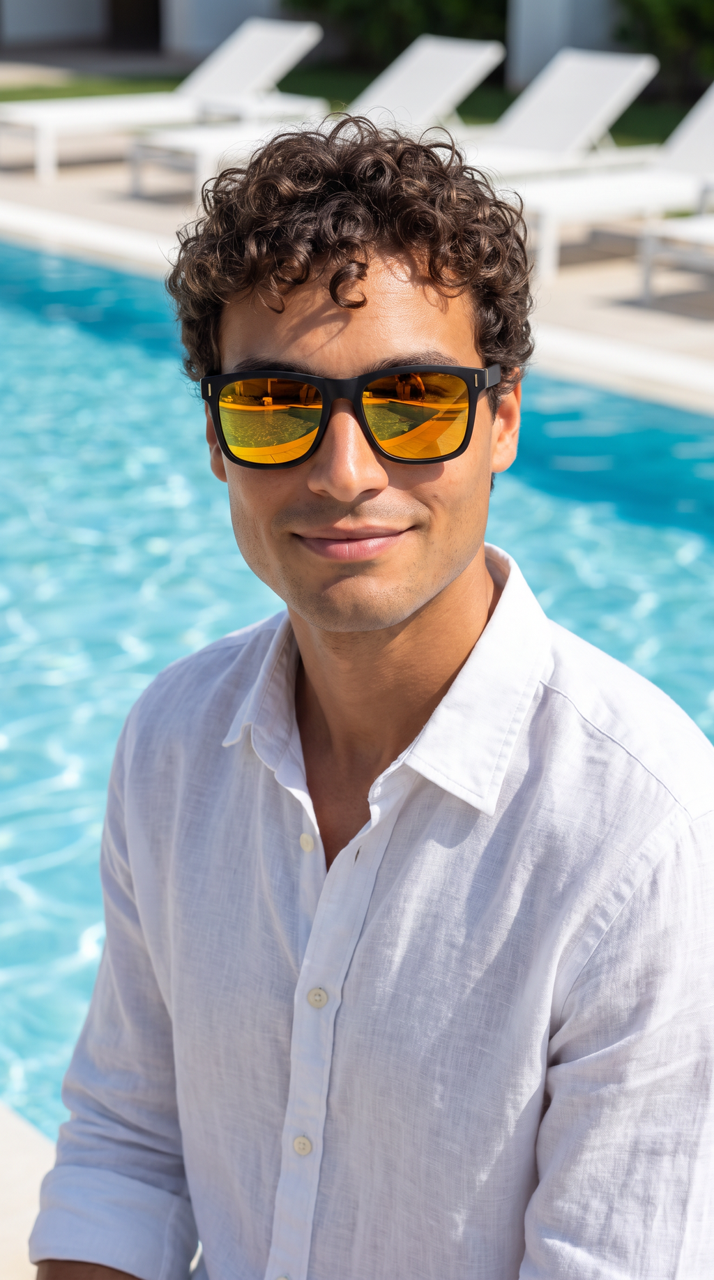 Royal Rayz Sunset Mirror Wayfarer Sunglasses – Black, Orange-Gold Mirror Lens