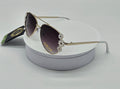 Royal Rayz Kids Daisy Aviator Sunglasses – Gold, Purple Gradient Lens