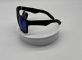 Royal Rayz Bold Square Sunglasses – Matte Black, Blue Mirror Lens