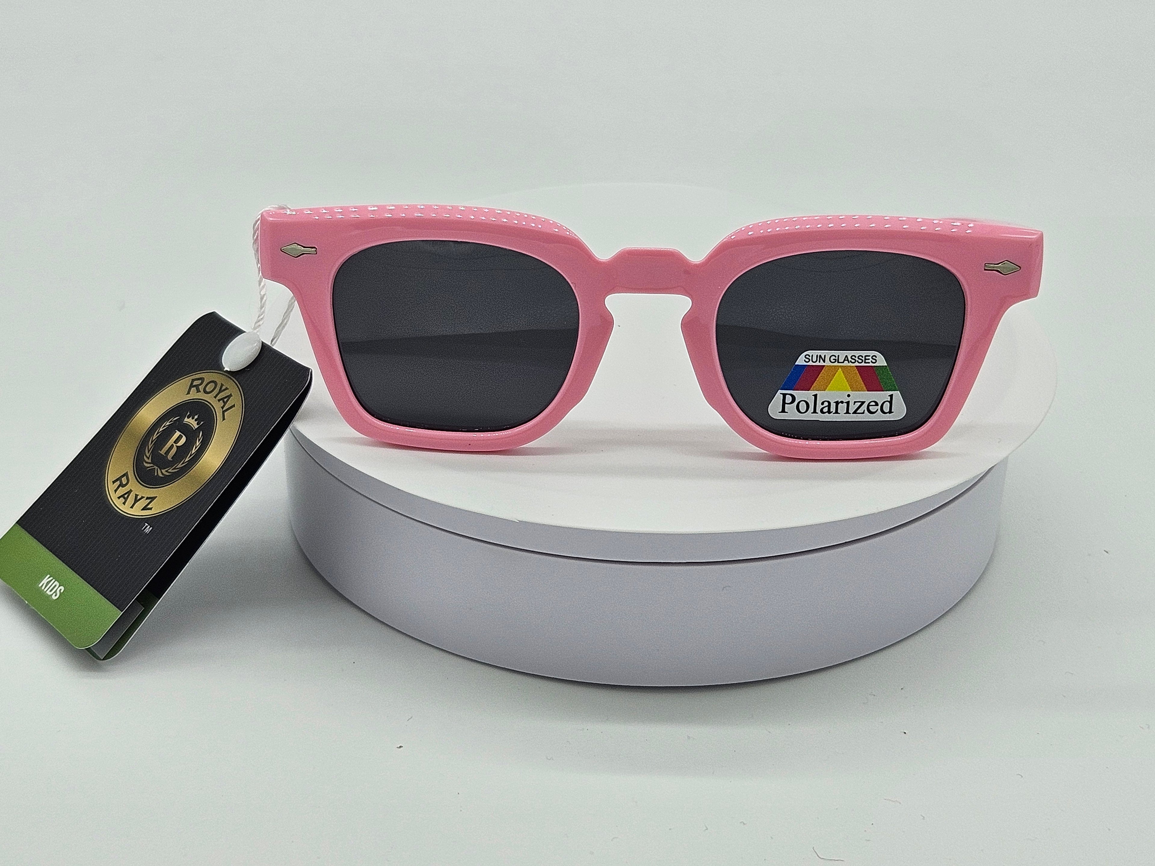 Royal Rayz Kids Polarized Square Sunglasses – Pink