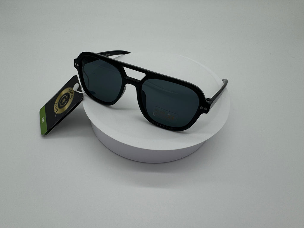 Royal Rayz Kids Aviator Square Sunglasses – Black