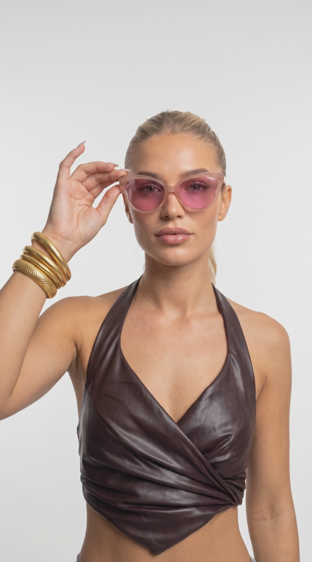 Royal Rayz Blush Cat-Eye Sunglasses – Blush Pink, Pink Lens